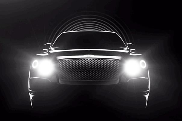 Bentley hat das erste Foto der Serienversion seines Edel-SUV veröffentlicht. Foto/Screenshot: Bentley/dpp-AutoReporter